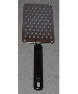 Stainless Steel Black Plastic Handle Hand Food Grater - £4.67 GBP