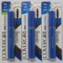 Covergirl Professional 3 in 1 Mascara #210 Black Brown Lot of 3 New - £15.49 GBP