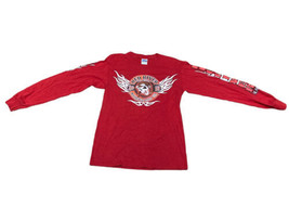 Red River New Mexico 2013 Motorcycle Rally Long Sleeve Red Tee w/ Skull Design - $22.90