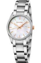 Calvin Klein K5R33B4G Alliance Silver Steel Bracelet Ladies Watch - $2,423.90 MXN