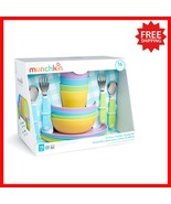 Encourage Self-Feeding with 16pc BPA-Free Toddler Set - Easy Grip Utensils - $674.09 MXN
