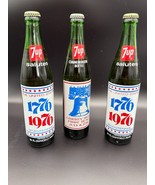 Vintage 1976 Sealed 7UP Liberty Bell Bicentennial Bottle x3 | Patriotic ... - $528.89 MXN