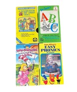 Vtg VHS Lot Dr Suess Learning Numbers Phonics Daisy Head Mayzie 4 Tapes - $24.74