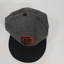 MLB San Francisco Giant Men's Wool Blend Back Fitted Gray Baseball Cap Hat image 14