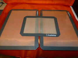 3 PACK KATBITE SILICONE PLACEMATS Countertop Table Heat Resistant Non Sl... - $9.99