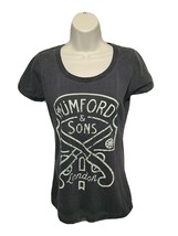 Mumford &amp; Sons London Womens Small Gray TShirt - £14.21 GBP