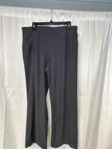 Calvin Klein womens grey performance pants XL flare bottom SKU 6977 - $11.97