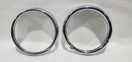1972 Volkswagen Beetle OEM Pair Chrome Headlight Trim  - $25.25