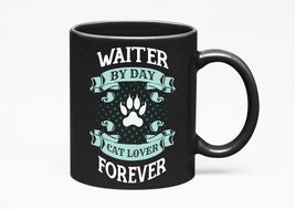 Make Your Mark Design Waiter Cat Lover, Black 11oz Ceramic Mug - £17.04 GBP+