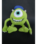 Disney Monsters Inc University Mike Wazowski Plush Green Pixar Wearing H... - £12.14 GBP