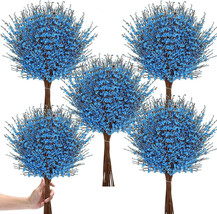 Lyrow 30 Pcs Winter Jasmine Flowers 29.5 Long Artificial Jasmine Flowers Blue - £14.47 GBP