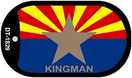 Kingman Arizona State Flag Metal Novelty Dog Tag Necklace DT-1829 - £12.47 GBP