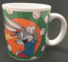 Looney Tunes Bugs Bunny Sakura Baseball Collectible Coffee Mug 1994 Warner Bros - £5.35 GBP