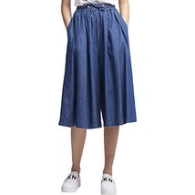 DKNY Womens Cotton Drawstring Skirt Pants Size Large Color Blue - £54.30 GBP