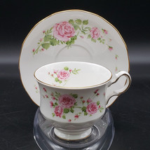 Vintage Avon Fine Bone China Cup and Saucer Pink Roses 1974 Made in England - $11.87