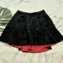 Tuesday of California Womens Audrey Velvet Skirt Size M Black A-Line Poc... - $45.53
