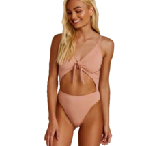 NWT DIPPIN&#39; DAISYS S cutout 1 piece bikini swimsuit tank maillot nude - £39.31 GBP
