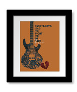 Refugee - Song Lyric Guitar Abstract Wall Decor Rock Music Artwork Print... - $353.08 MXN+