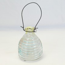 Beehive Shape Glass Wasp Bug Catcher  Flytrap Blue Tinted Glass 5 1/2”  ... - $19.59