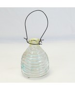 Beehive Shape Glass Wasp Bug Catcher  Flytrap Blue Tinted Glass 5 1/2”  ... - $19.59