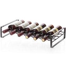 Tabletop Wine Storage Rack, Stackable Modular Design, Holds up to 6 Bottles - $21.79