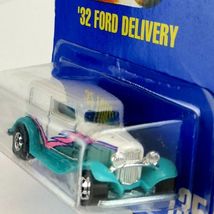 1991 Hot Wheels Blue Card Collector #135 '32 Ford Delivery Truck White Turquoise image 4