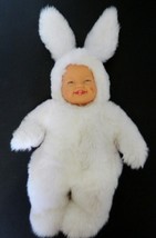 Anne Geddes Plush Bunny Baby Doll Removable White Rabbit Costume Outfit - £11.83 GBP