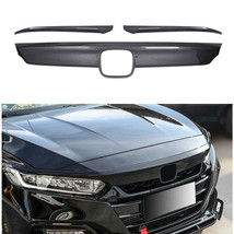 BRAND NEW 3PCS 2018-2020 For Honda Accord 4DR ABS Carbon Fiber Front Grille Cove - £59.95 GBP