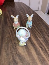 Pair of Rabbits And Their Baby Bunny - £9.75 GBP