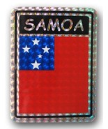 K&#39;s Novelties Samoa Country Flag Reflective Decal Bumper Sticker - €2,45 EUR