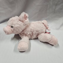 Aurora Pig Pink Flopsie 12&quot; Plush Stuffed Animal Farm Lovey Pal Curly Tail Lying - £9.48 GBP