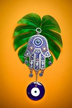 Turkish Evil Eye Wall Hanging Showpiece Hand Home Office Protection (Pac... - £42.82 GBP