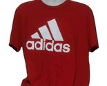 Adidas Men&#39;s Performance Tee Classic BOS T-Shirt Red Size XXL 2XL - £9.54 GBP