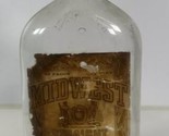 Vintage Midwest 93 Proof One Pint Straight Corn Whiskey Bottle Rare - $19.79