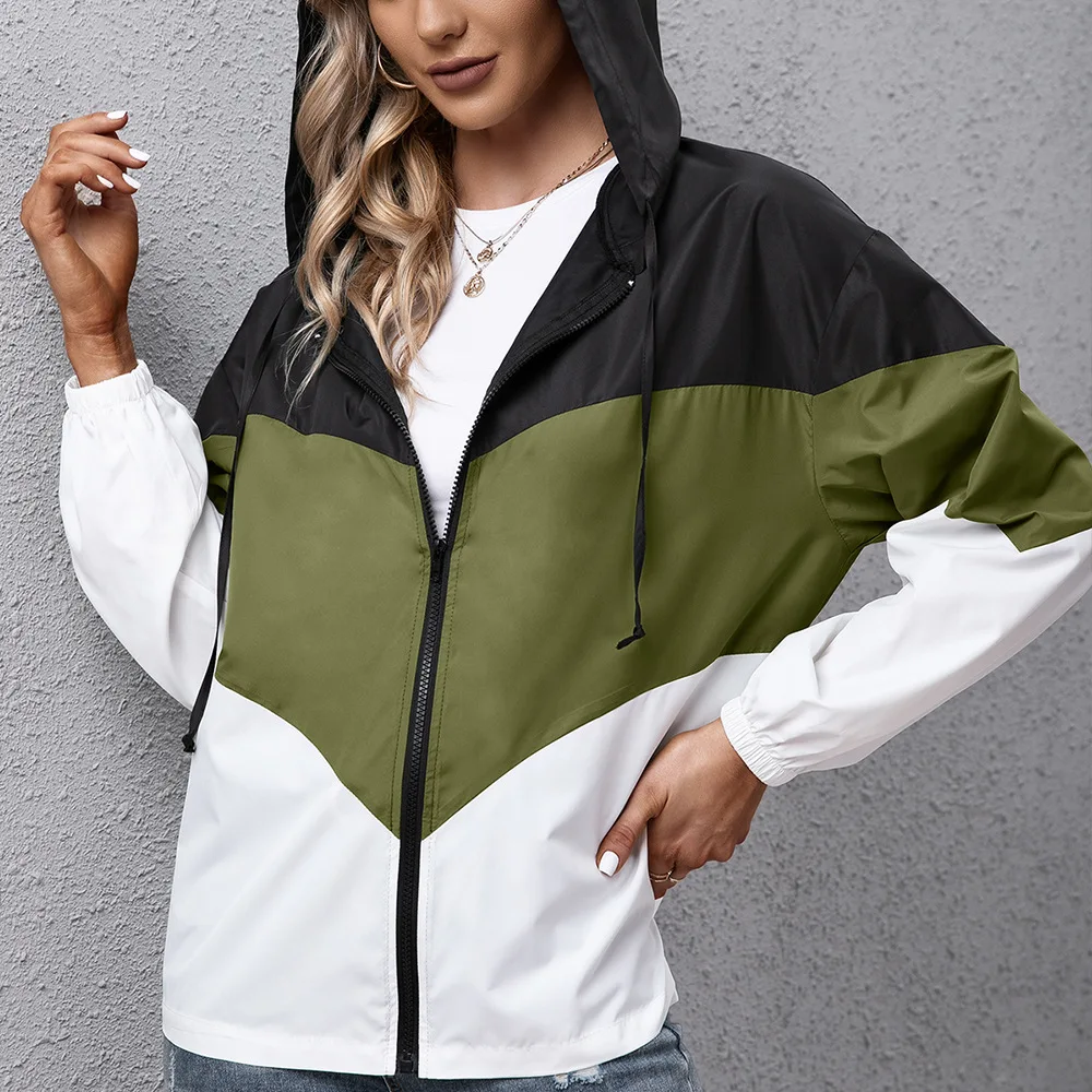 Fashion Nice  Women Jacket Female Waterproof Windbreaker Tops Fashion Hooded Out - £218.15 GBP