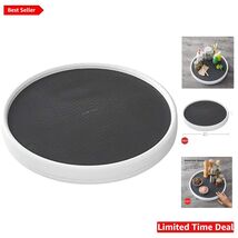 Charcoal 15-Inch Lazy Susan Turntable - Secure &amp; Stylish Kitchen Storage - $55.39