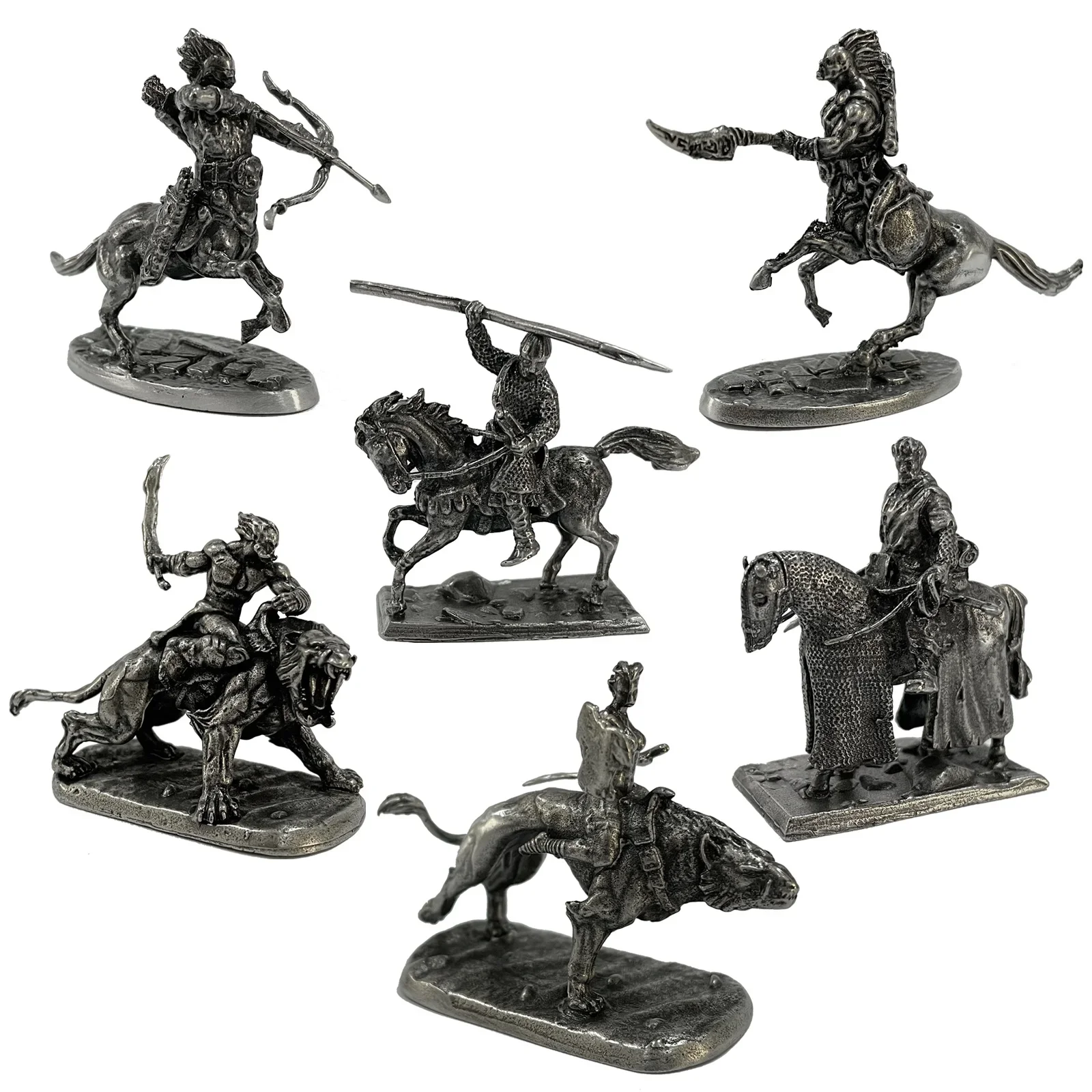 Metal Mediaeval Knights Army Centaur Cavalry Soldier Figurines Miniatures Copper - £14.26 GBP+