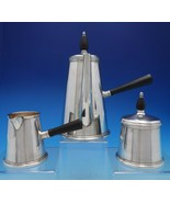 Queen Anne by Gump&#39;s Silverplate 3 Piece Coffee Set with Contrast Handle... - $4,709.68 MXN