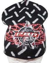 Vintage PBR Beanie Cap - Professional Bull Riders Black Sports Hat One Size 2005 - £11.76 GBP