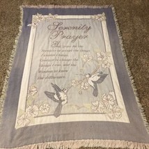 Serenity Prayer Throw Blanket - Approximately 62&quot; x 42&quot; - £15.52 GBP