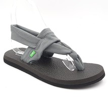 Sanuk Women Slingback Thong Sandals with Yoga Mat Strap Size US 5 Grey - $24.75