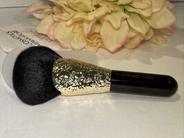 MAC Bronzing 143SES Synthetic Medium Fan Brush Gold Black - New Sealed A... - $19.75