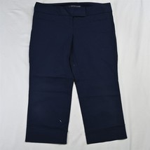 The Limited 8 Navy Blue Ideal Stretch Slim Cropped Womens Dress Pants - £11.73 GBP