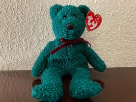 Retired *2001 Holiday Teddy* ~Ty Beanie Baby~ 6&quot; Bear ~ Mint Tags! ~ - £5.69 GBP