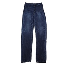 American Eagle Jeans Women 2 26x32 Blue X-long Pants Denim High Rise Jeg... - $24.63