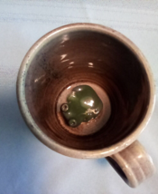 Old Hard Times Pottery Surprise Frog Mug Seagrove NC - $32.98