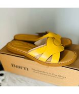 Born Isabella Slide Leather Sandal, Cushioned Comfort Shoe, Size 10, Yel... - $110.75 CAD