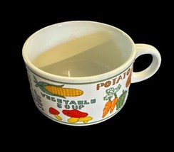 Vintage Soup Bowl / Handled Mug - Vegetables Chicken Collectable - £8.86 GBP