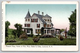 Concord NH Copper Window View of Rev Mary Baker G Eddy Home Postcard Y22 - £11.76 GBP