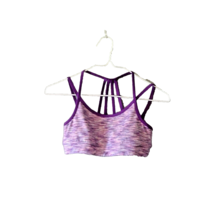 DSG Heather Performance Strappy Sports Bra Purple Girls Size Large 14 Sp... - $15.39